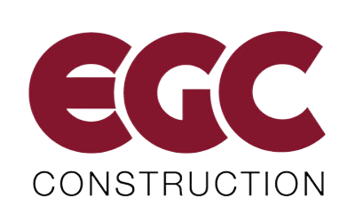 Red EGC Construction brand logo